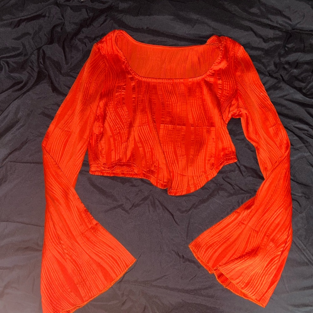 SHEIN Flare Sleeve Blouse